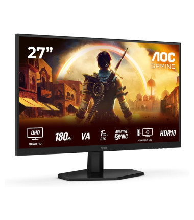 AOC Q27G42XNE | 27 " | VA | QHD | 16:9 | 180 Hz | 1 ms | 2560 x 1440 pixels | 300 cd/m² | HDMI ports quantity 2 | Black