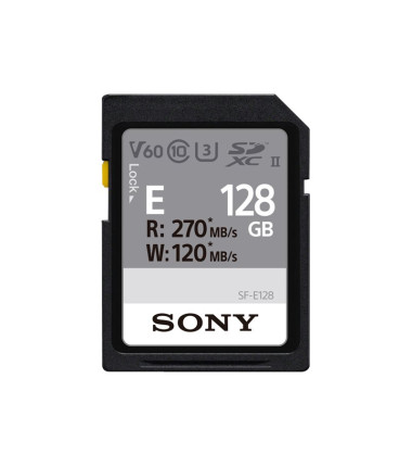 Sony | UHS-II SDXC Memory Card | SF-E | 128 GB | SDXC | Flash memory class 10, U3, V60