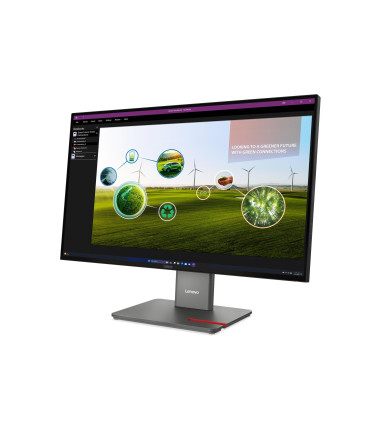 Lenovo ThinkVision | P27Q-40 | 27 " | IPS | 16:9 | 120 Hz | 4 ms | 350 cd/m² | HDMI ports quantity 1 | Eclipse black | Warranty 