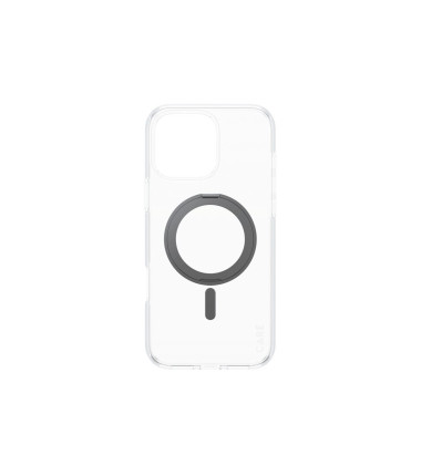 CARE by PanzerGlassFeature Case Transparent w. Black Kickstand & MagSafe iPhone 16 Pro Max | CARE