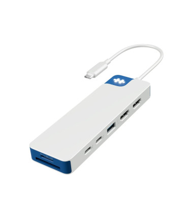 Hyper HyperDrive Flex 9 Port Dual 4K HDMI USB-C Hub, Blue | Hyper