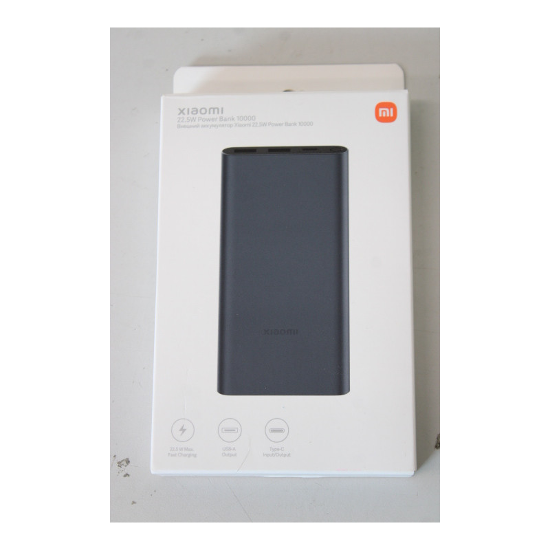SALE OUT. Xiaomi 22.5W Power Bank 10000 | Xiaomi Power Bank | 10000 mAh | 1 x USB-C, 2 x USB A | Blue | USED