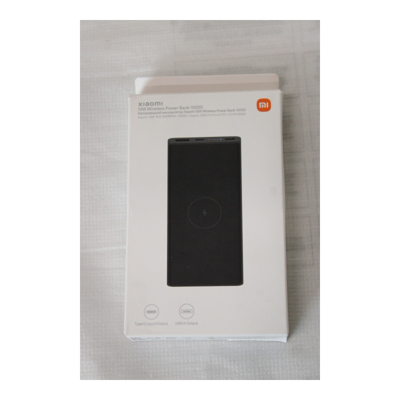 SALE OUT. Xiaomi 10W Wireless Power Bank 10000 | Xiaomi 10W Wireless Power Bank 10000mAh | 10000 mAh | 5 V/3 A | Black | USED, M