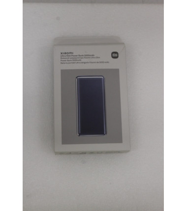 SALE OUT. Xiaomi Ultra Slim Power Bank 5000mAh | Xiaomi Ultra Slim Power Bank | 5000 mAh | USB-C | Gray | DAMAGED PACKAGING, UNP