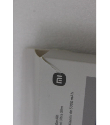 SALE OUT. Xiaomi Ultra Slim Power Bank 5000mAh | Xiaomi Ultra Slim Power Bank | 5000 mAh | USB-C | Gray | DAMAGED PACKAGING, UNP
