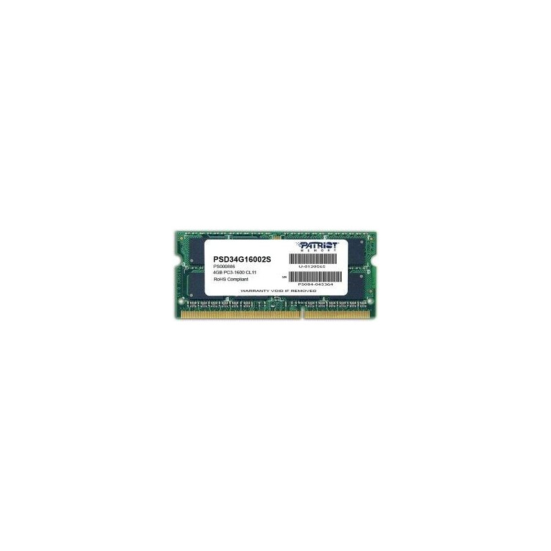 Patriot DDR3 Sodimm 4GB/1600 CL11