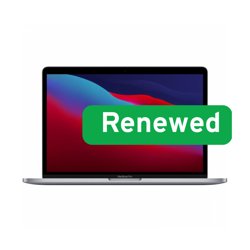 Apple | RENEW Grade A | MacBook Pro 13″ A2338 | 13.3" Retina Display | Apple M1 | 8 GB unified memory | 512 GB SSD | Apple 8-cor