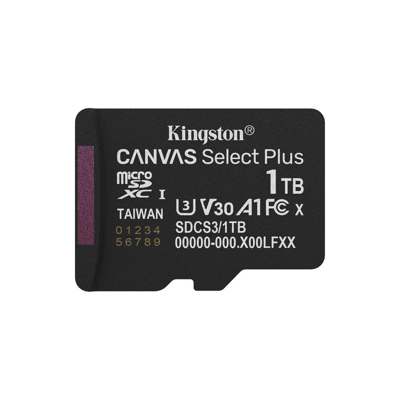 Kingston Canvas Select Plus 1TB microSD Class 10 + ADP