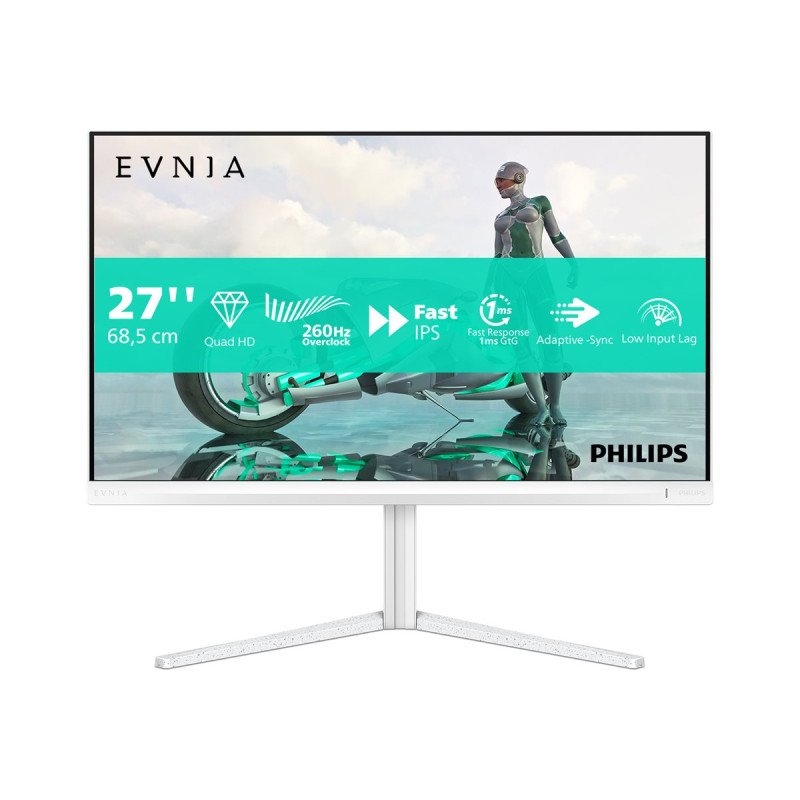Philips 27M2N3501PA/00 | 27 " | Fast IPS | Quad HD | 16:9 | 260 Hz | 1 ms | 2560 x 1440 pixels | 300 cd/m² | HDMI ports quantity