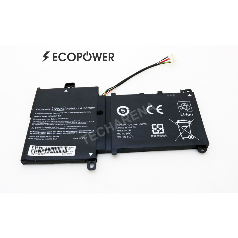 HP battery HV02XL HSTNN-UB6N pavilion x360 11-K 4200mAh EcoPower