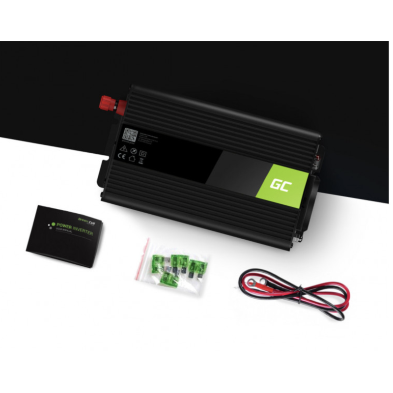 Inverteris 24V į 220V 500W (1000W pikine) – gryna sinusoidė GC