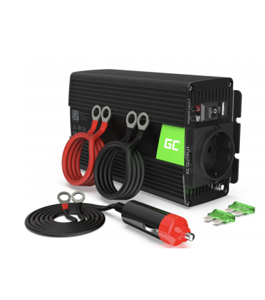 500W 24V to 220V inverter with cables and accessories (pure sine wave output)