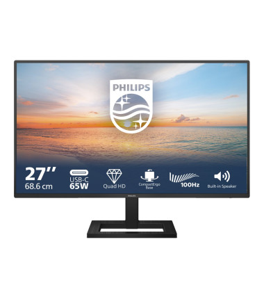 Philips | 27E1N1600AE/00 | 27 " | IPS | 16:9 | 100 Hz | 4 ms | 2560 x 1440 pixels | 350 cd/m² | HDMI ports quantity 1 | Warranty