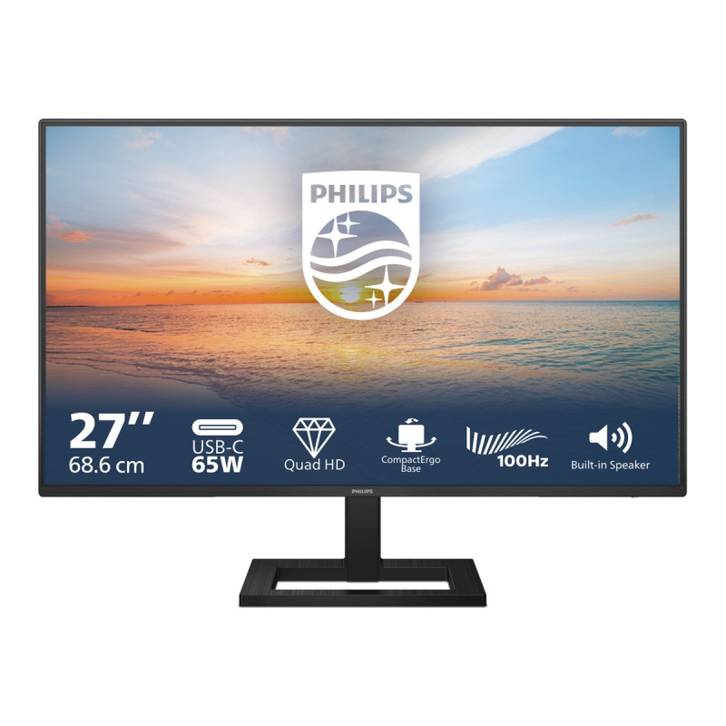 Philips | 27E1N1600AE/00 | 27 " | IPS | 16:9 | 100 Hz | 4 ms | 2560 x 1440 pixels | 350 cd/m² | HDMI ports quantity 1 | Warranty
