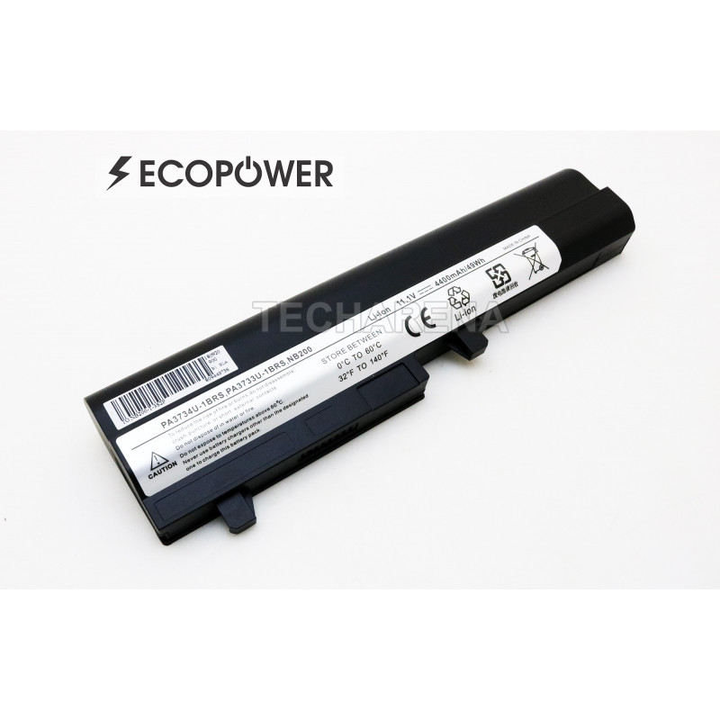 Toshiba PA3734U-1BRS PA3733U-1BRS NB200 EcoPower 6-cell 4400mAh battery