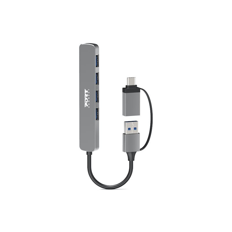 PORT CONNECT Hub USB 4 Ports 3.0 Slim Combo for BtoC | PORT CONNECT