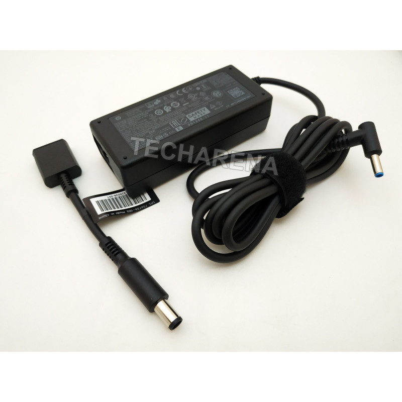 HP genuine charger 19.5V 3.33A 4.5x3.0 65W + adapter to 7.4x5.0