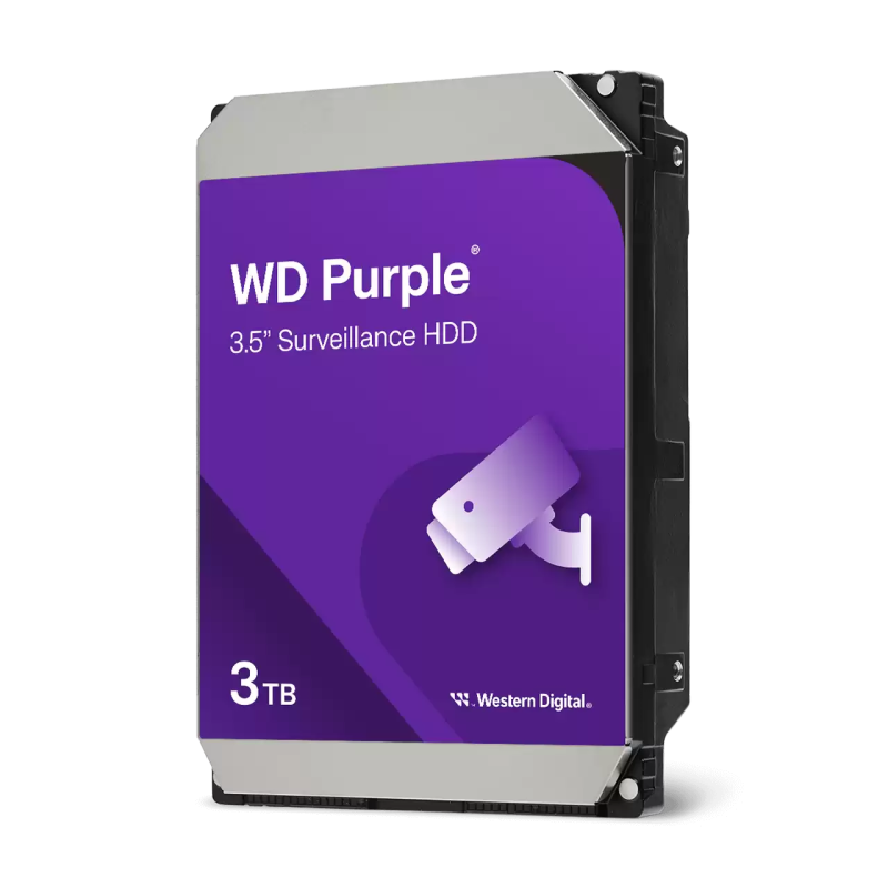 Western Digital Purple Surveillance Hard Drive 3TB 256MB SATA | Western Digital