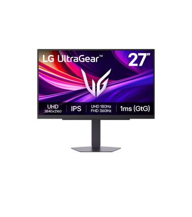 LG 27G810A-B | 27 " | IPS | UHD | 16:9 | 180 Hz | 1 ms | 3840 x 2160 pixels | 400 cd/m² | HDMI ports quantity 2