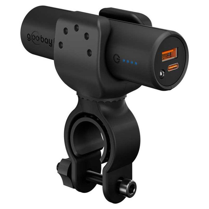 Goobay Bike Powerbank 5.0 with Reinforced Holder for Bicycle Handlebars | 60656 | 5000 mAh | Black