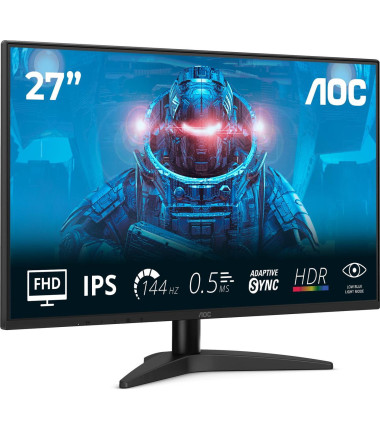 AOC | 27B36X | 27 " | IPS | FHD | 16:9 | 144 Hz | 4 ms | 1920 x 1080 pixels | 300 cd/m² | HDMI ports quantity 1 | Black