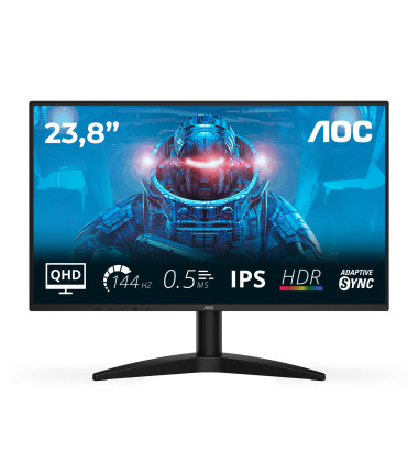 AOC | Q24B36X | 24 " | IPS | QHD | 16:9 | 144 Hz | 4 ms | 2560 x 1440 pixels | 300 cd/m² | HDMI ports quantity 1 | Black