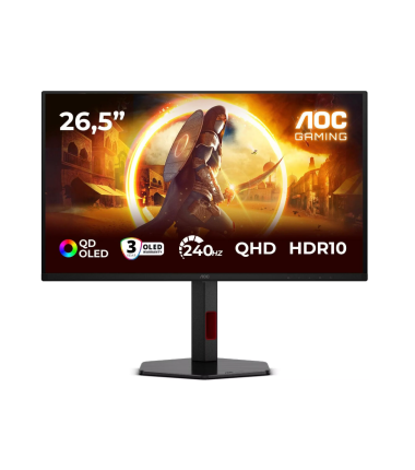 AOC | Q27G4ZDR | 27 " | QD-OLED | QHD | 16:9 | 240 Hz | 0.03 ms | 2560 x 1440 pixels | 400 cd/m² | HDMI ports quantity 2 | Black
