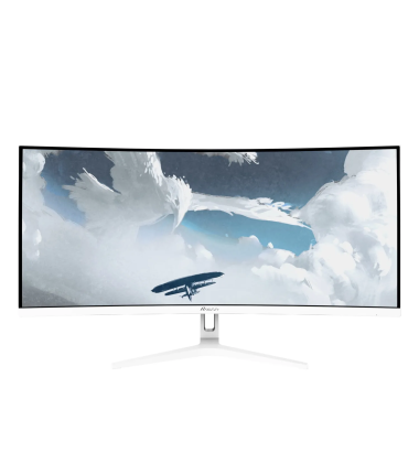 Arozzi Nova 34" VA, 165Hz, Computer Monitor- White | Arozzi