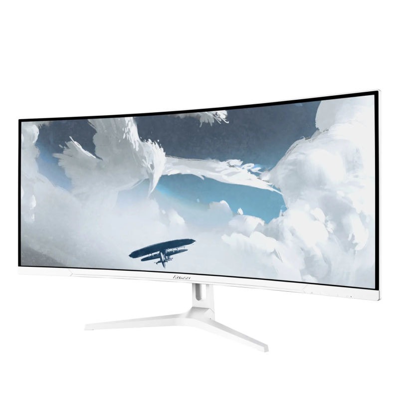 Arozzi Nova 34" VA, 165Hz, Computer Monitor- White | Arozzi