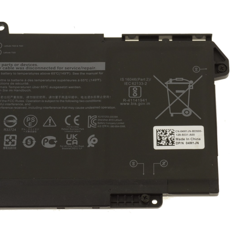 Dell originali baterija 7FMXV 4M1JN TN2GY latitude 7520 7420 7320 5320 4-cell 63 Wh