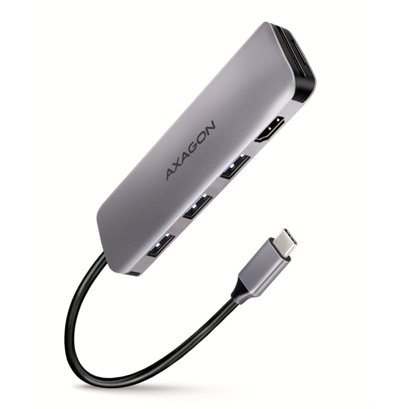 AXAGON HMC-HCR3A USB-C COMBO 5in1 hub