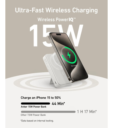 Anker MagGo Power Bank | A1654G21 | 10000 mAh | White