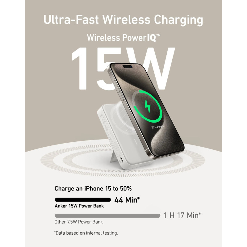 Anker MagGo Power Bank | A1654G21 | 10000 mAh | White