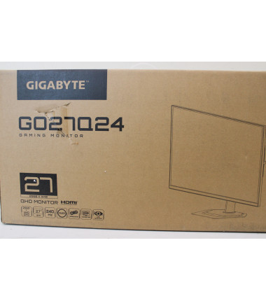 Gigabyte SALE OUT. | GO27Q24 | 27 " | QD-OLED | QHD | 240 Hz | 0.03 ms | 2560 x 1440 pixels | 400 cd/m² | HDMI ports quantity 2 