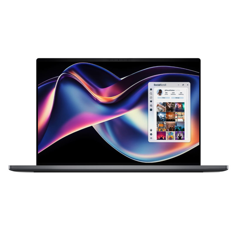 Dell XPS 16 DA16260 | Graphite | 16 " | OLED | Touchscreen | 3.2K | Intel Core Ultra X7 | 358H | 32 GB | LPDDR5x | Solid-state d