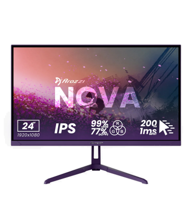 Arozzi | Nova | 24 " | IPS | FHD | 16:9 | 200 Hz | 1 ms | 1920 x 1080 pixels | 300 cd/m² | HDMI ports quantity 1 | Purple