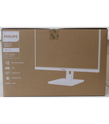 SALE OUT. PHILIPS Business Monitor  27B1N3800/00 IPS 27" 3840x2160/16:9/4ms/ HDMI DisplayPort USB Audio Out | Philips | 27B1N380