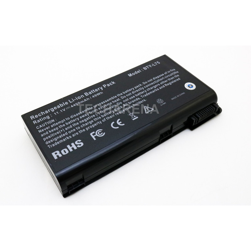 MSI battery BTY-L74 BTY-L75 9-cell 6600mAh HQ