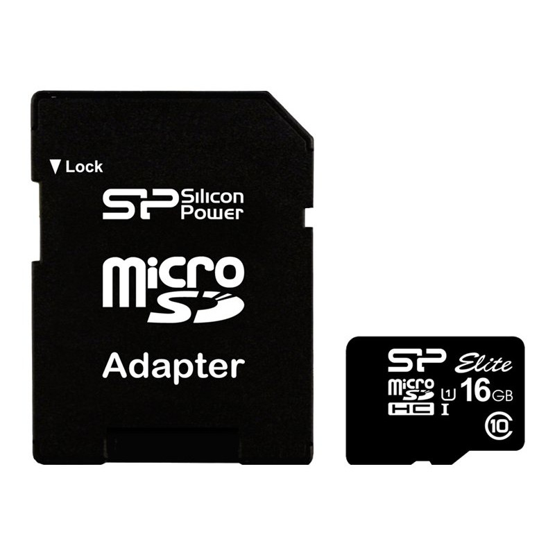 Silicon Power | Elite UHS-I | 16 GB | MicroSDHC | Flash memory class 10 | SD adapter