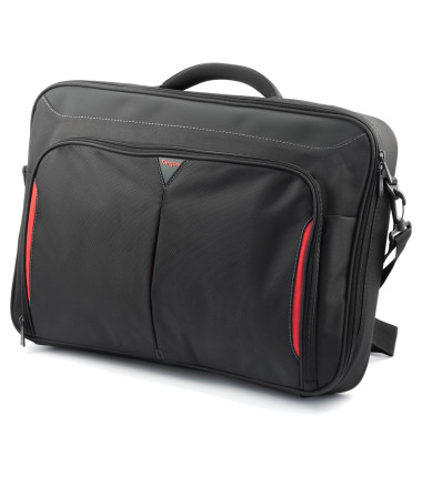 Targus | Clamshell Laptop Bag | CN418EU | Briefcase | Shoulder strap | Black/Red