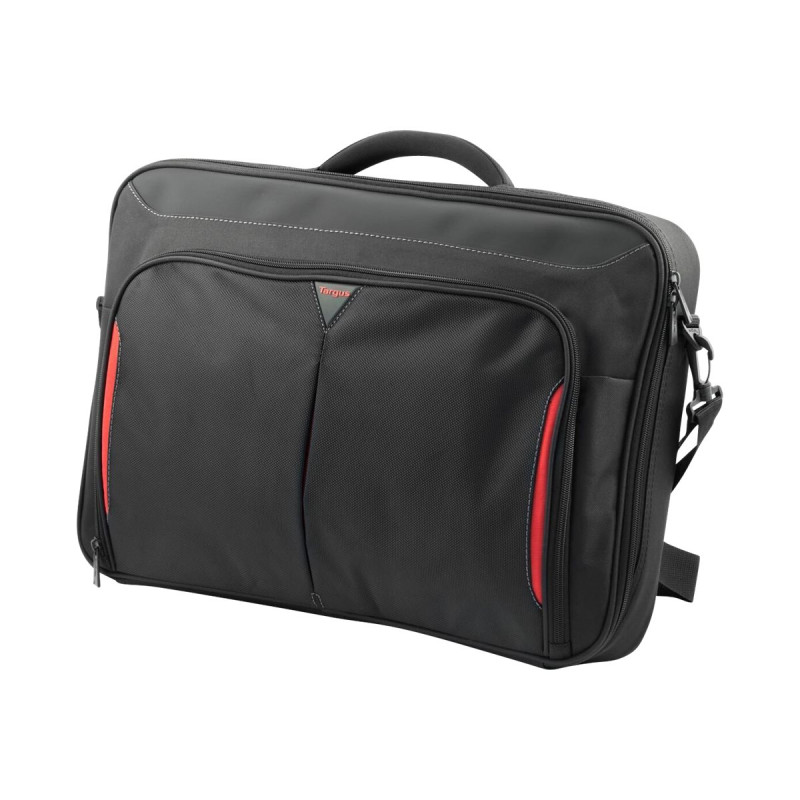 Targus | Clamshell Laptop Bag | CN418EU | Briefcase | Shoulder strap | Black/Red