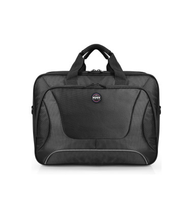 PORT DESIGNS | Courchevel | Fits up to size 15.6 " | Messenger - Briefcase | Shoulder strap | Black