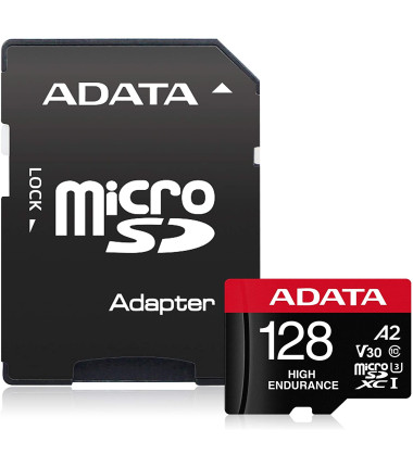 ADATA | AUSDX128GUI3V30SHA2-RA1 Memory Card | 128 GB | MicroSDXC | Flash memory class 10 | Adapter