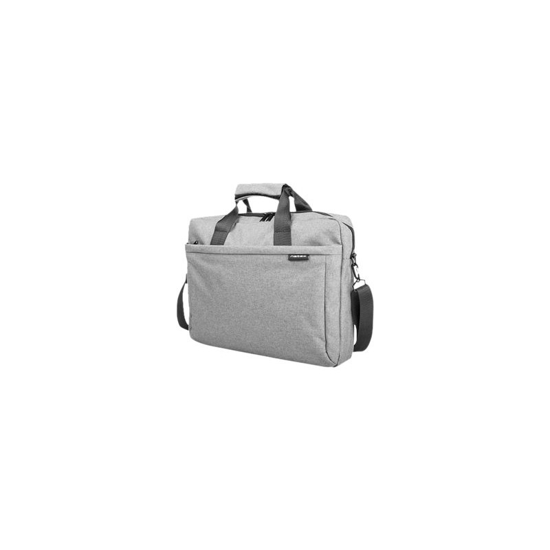 Natec Laptop Bag, Mustela, 15.6", Grey | Natec | Mustela | Fits up to size 15.6 " | Toploading laptop case | Shoulder strap | Gr