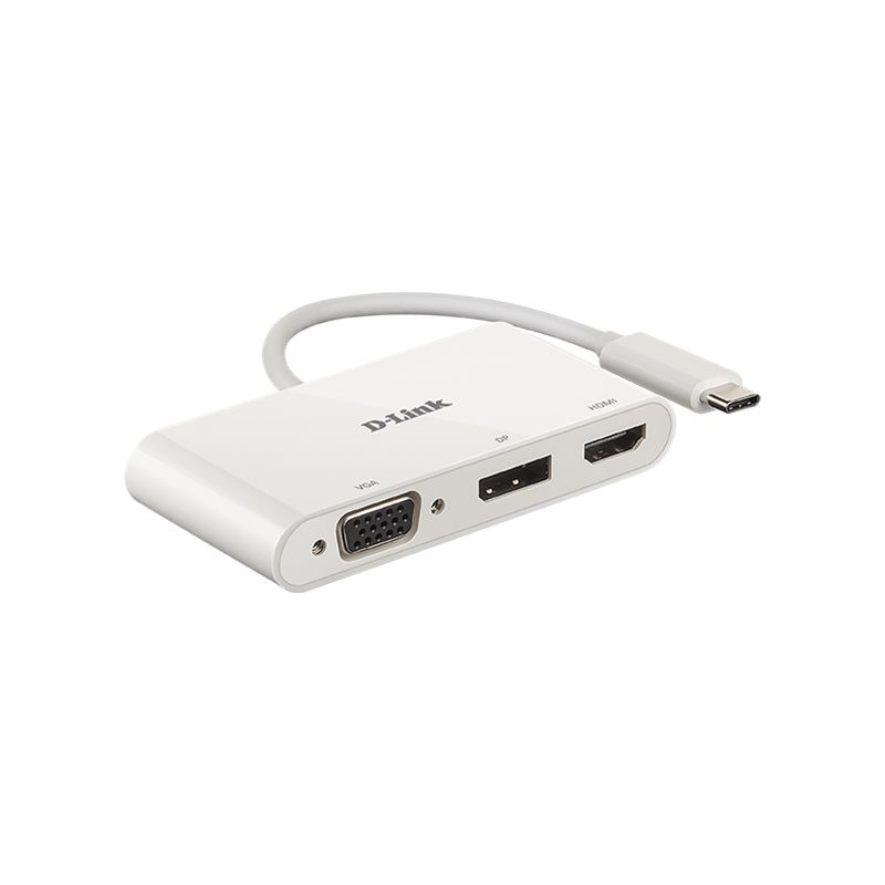 D-Link | 3-in-1 USB-C to HDMI/VGA/DisplayPort Adapter | DUB-V310 | USB hub | USB Type-C