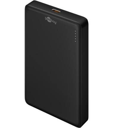 Goobay Magnetic Wireless Power Bank | 70183 | 10000 mAh | USB-C | Black