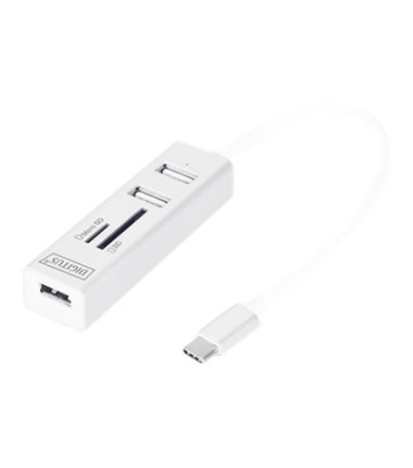 Digitus USB Type-C OTG 3-Port HUB and Card Reader | DA-70243