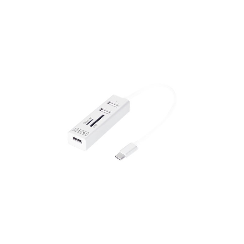Digitus USB Type-C OTG 3-Port HUB and Card Reader | DA-70243