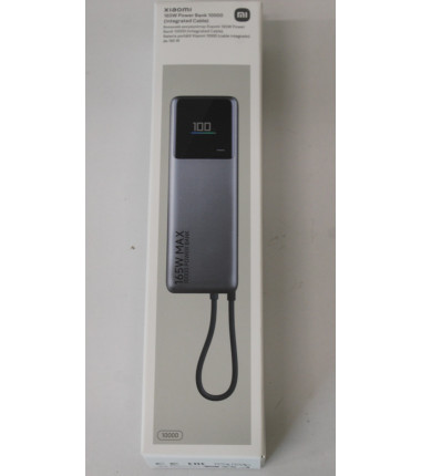 SALE OUT. Xiaomi | 165W Power Bank (Integrated Cable) | 10000 mAh | USB-C | Gray | DEMO