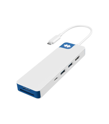 Hyper HyperDrive Flex 8 Port USB-C Hub, White/Blue | HD4102BUGL | HDMI ports quantity 1